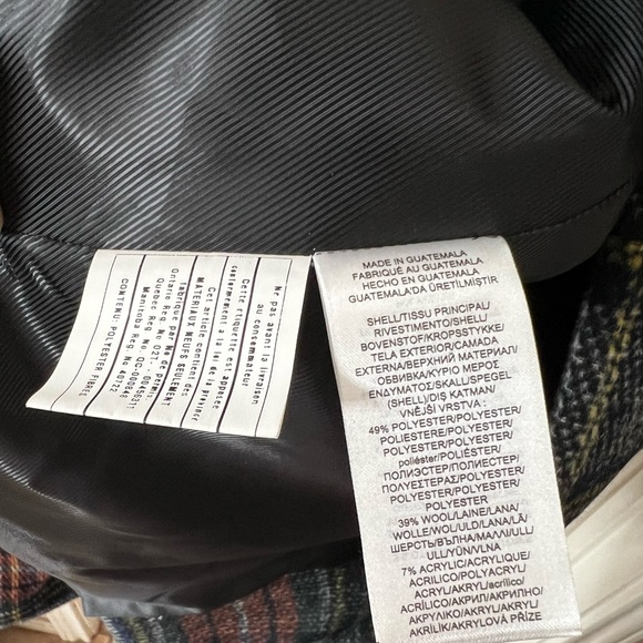 NEW $380  Lauren Ralph Lauren Women’s Sz 4 Wool Blend Blanket Plaid Reefer Coat - Picture 14 of 14